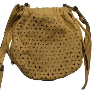 Yellow Vintage Fossil Body Bag